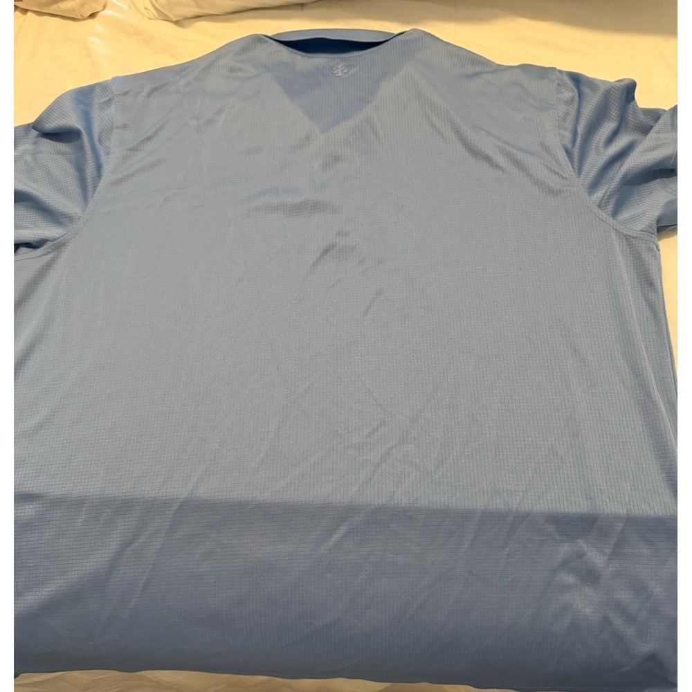 Izod Men's Sky Blue Golf Polo Shirt 1361 - Picture 4 of 6